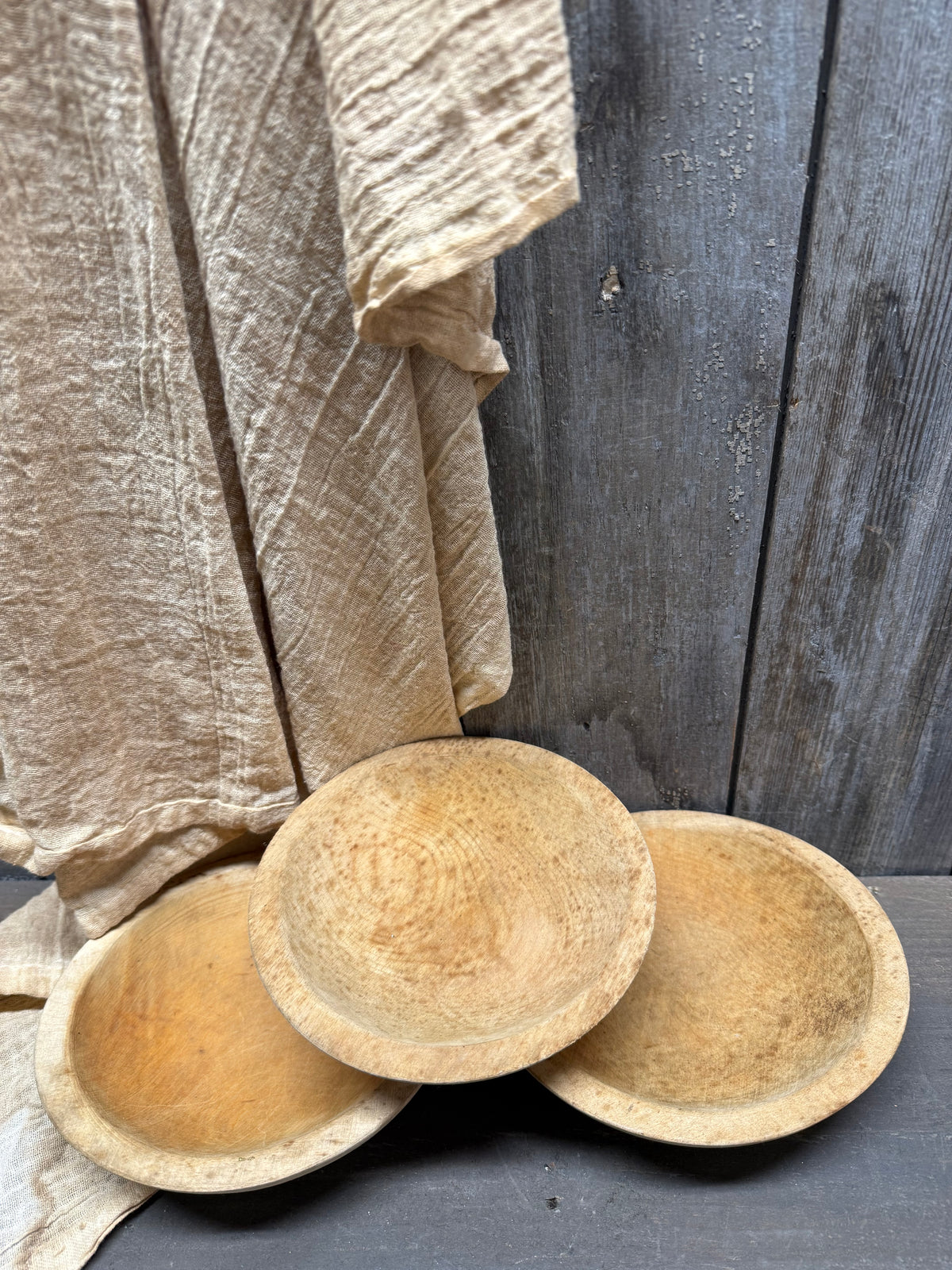 WOODEN BOWL SET/3, 6", Munising