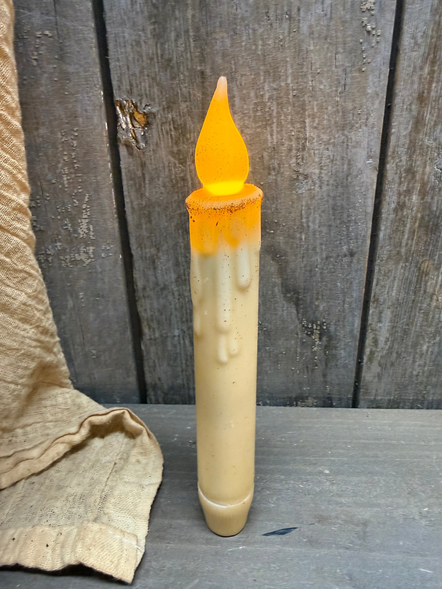 Taper Candle, Wax Dipped, TIMER, PATRIOTIC