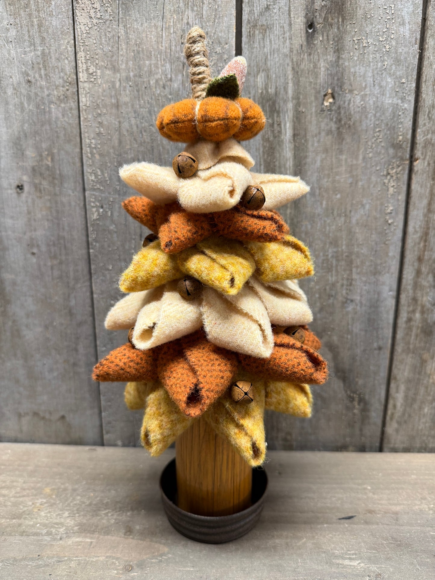 Wool Tree, 12", SHADES OF AUTUMN