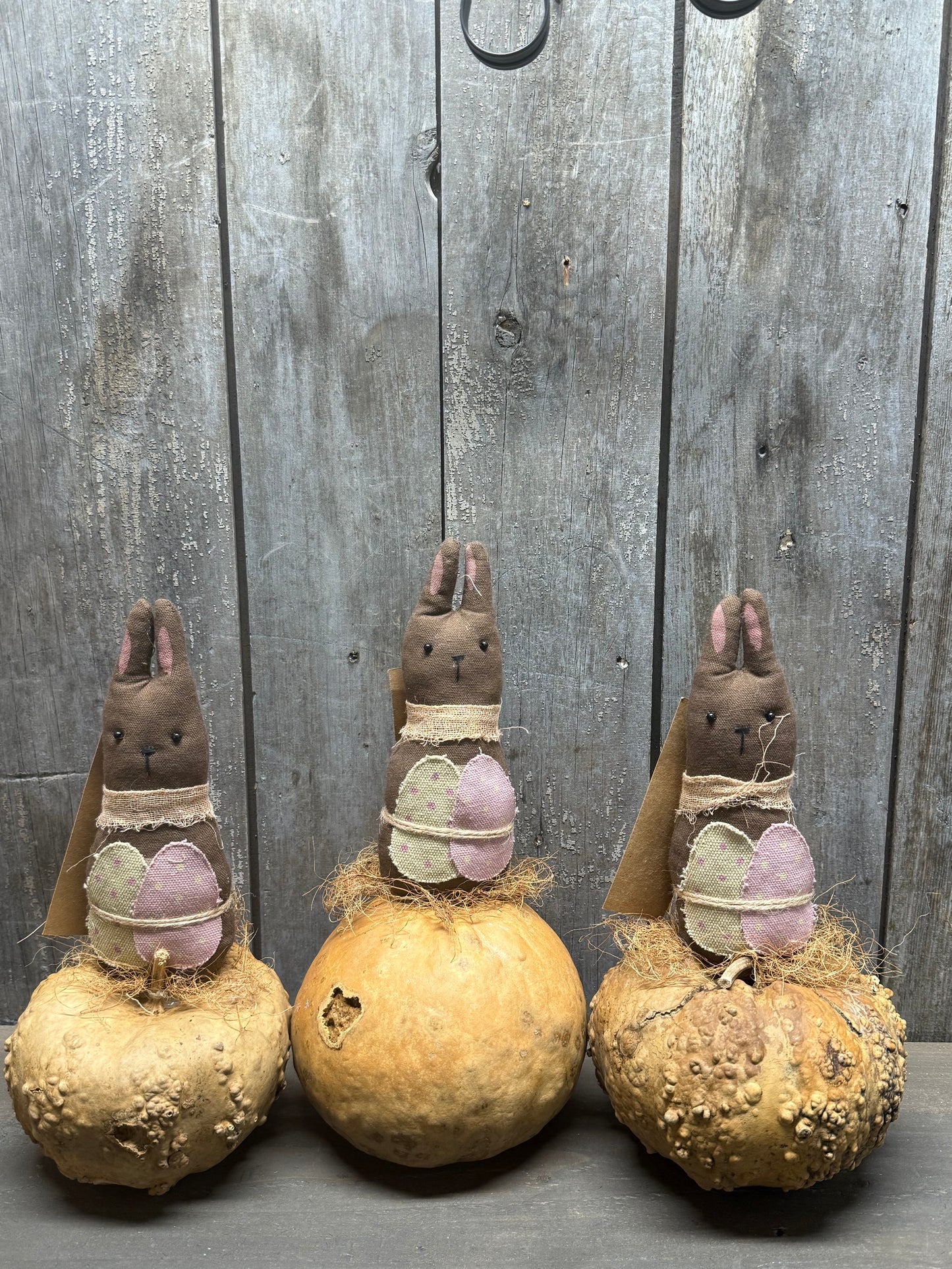 CLETUS, 9", Rabbit on Gourd