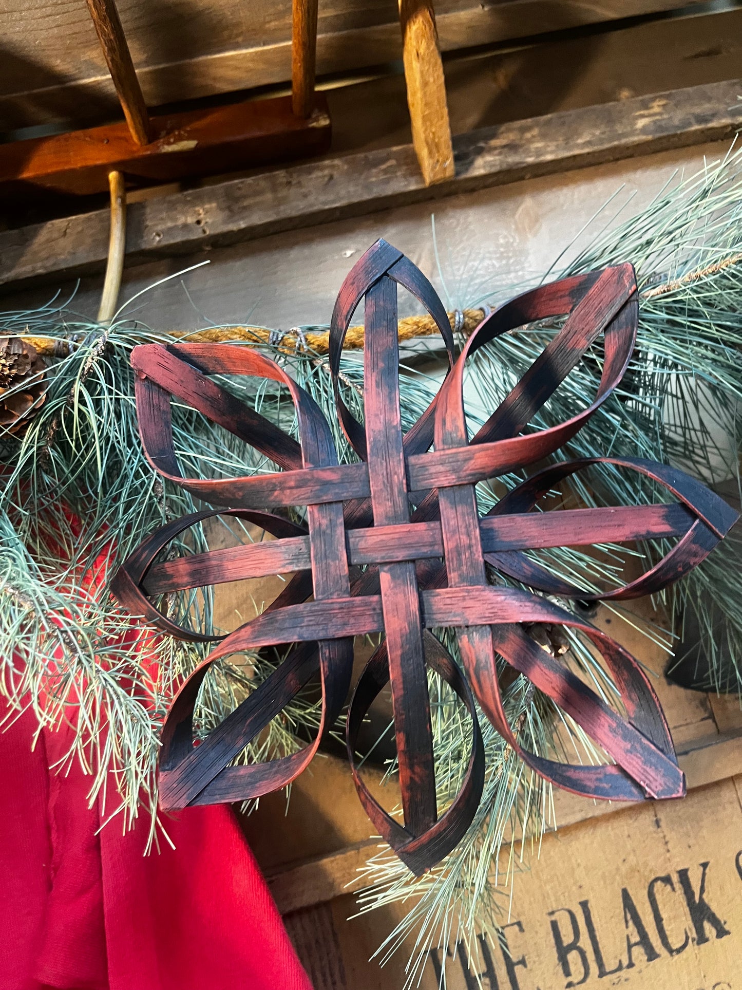 Tree Topper, 10" BASKETWEAVE