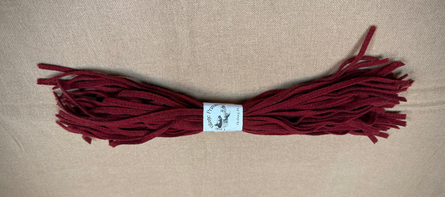 WOOL STRIPS, #8, 1/4", Pack of 50, Assorted Colors