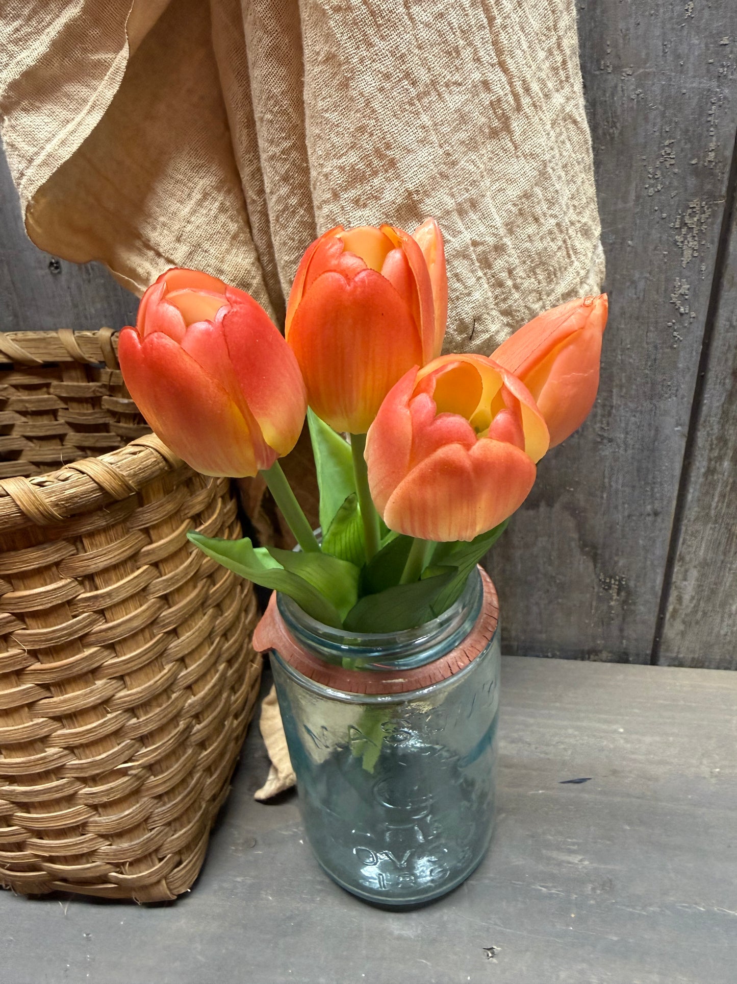 Bunch/5, Real Feel Tulips, 10", Assorted