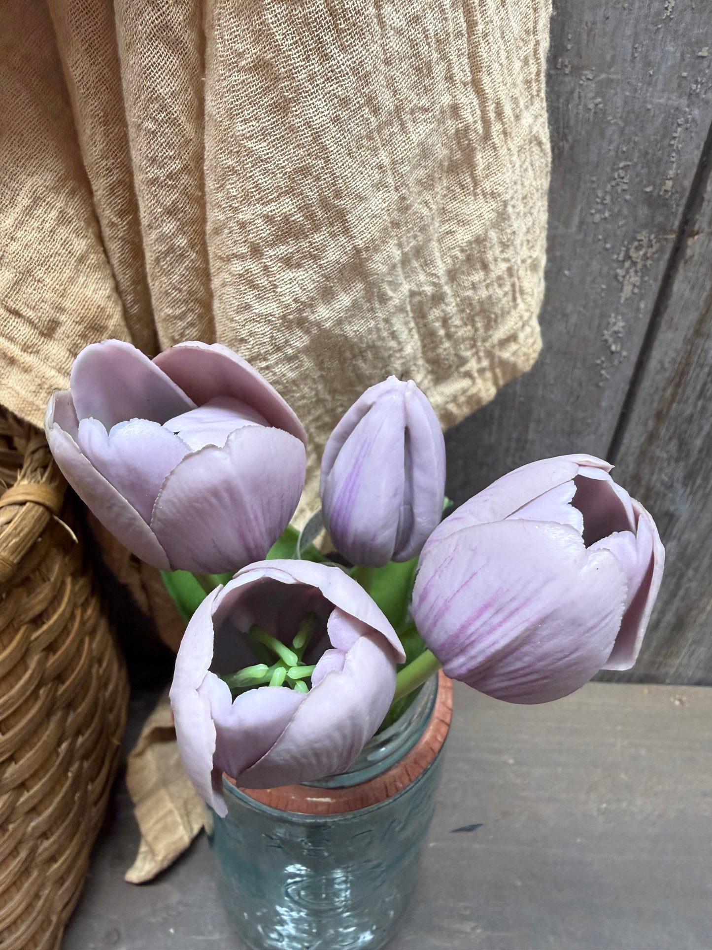 Bunch/5, Real Feel Tulips, 10", Assorted