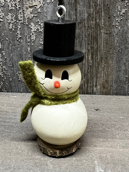 Meadowbrooke - Snowman Miniature Winter Gourd Decor – Meadowbrooke