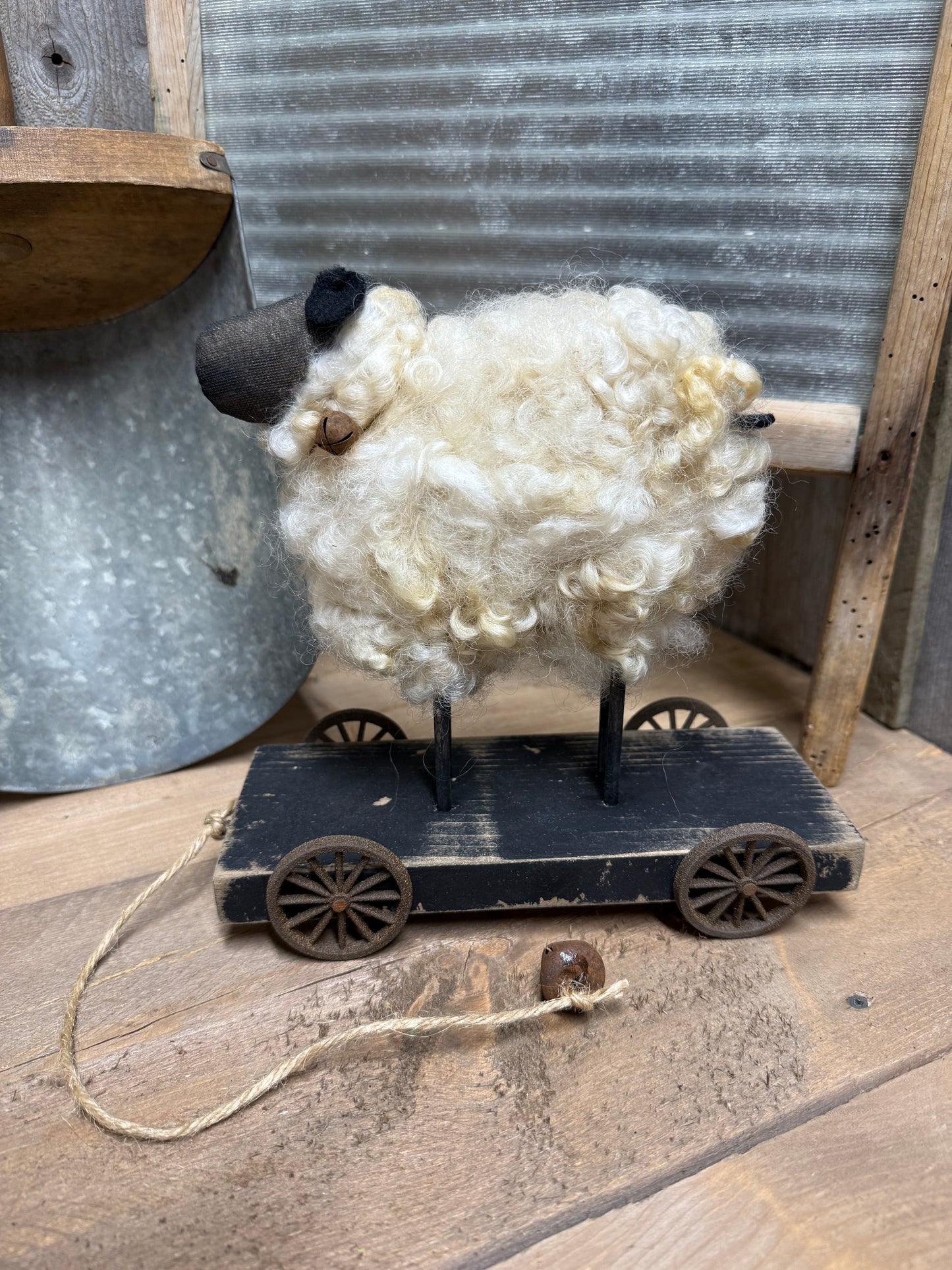 Pull Cart, WOOLY SHEEP