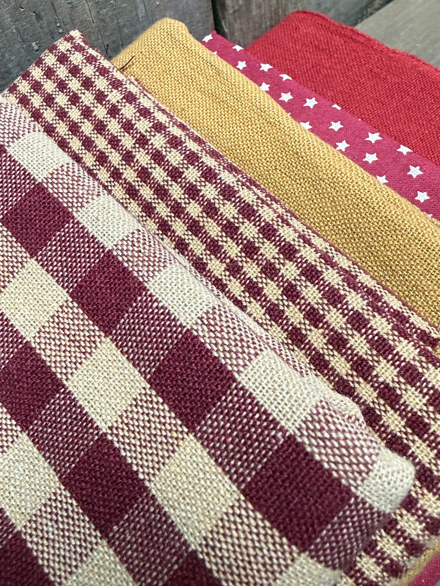 BUNDLE, Homespun Fabric, Assorted