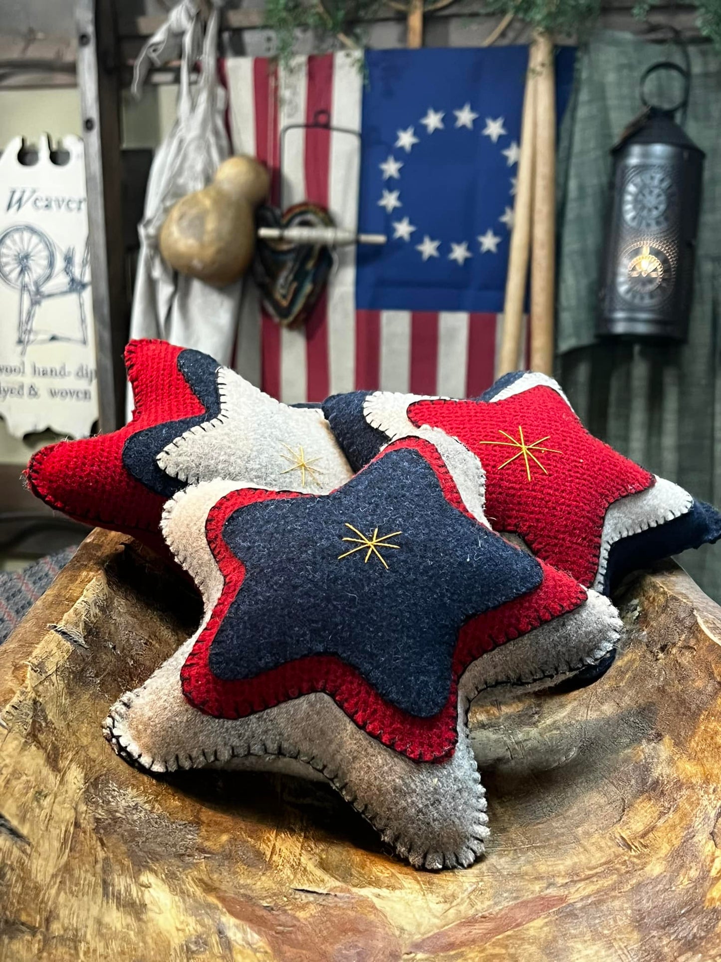 Applique Kit, 3 PATRIOTIC STARS