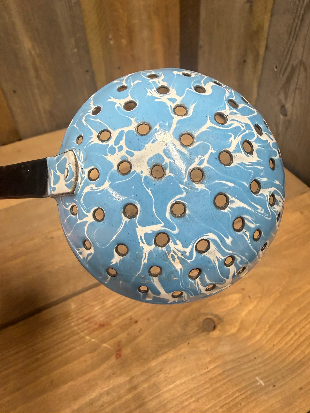 LADLE, 12", Blue/White Swirl