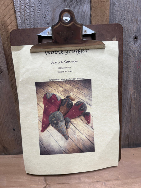 KIT, Wool Applique, Strawberries