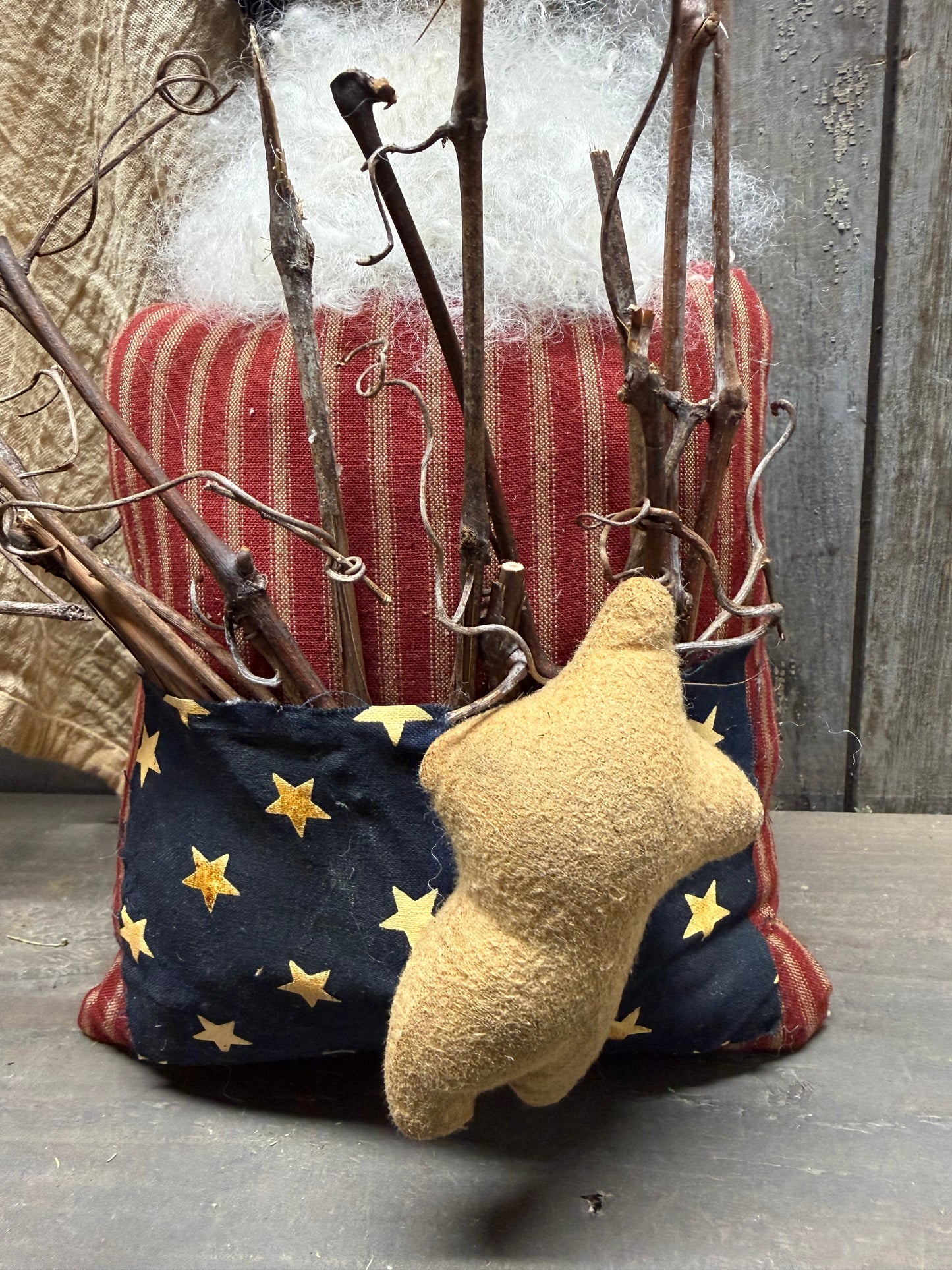 SAMUEL, 14”, Uncle Sam w/ Sticks & Star