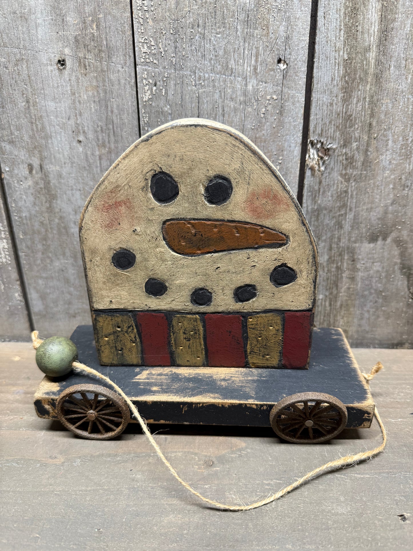 Pull Cart, SASSY SNOWMEN, Assorted Style