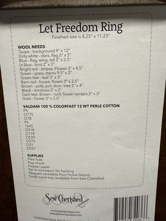 Pattern, WA, LET FREEDOM RING