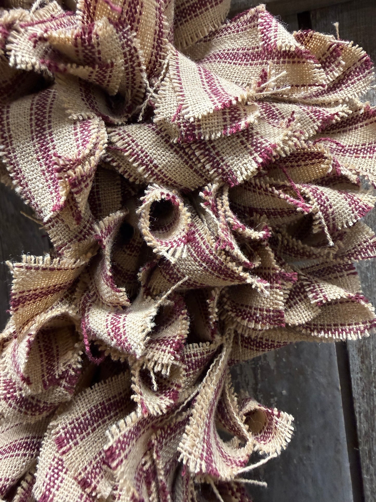 Wreath, 15" Homespun, PATRIOTIC