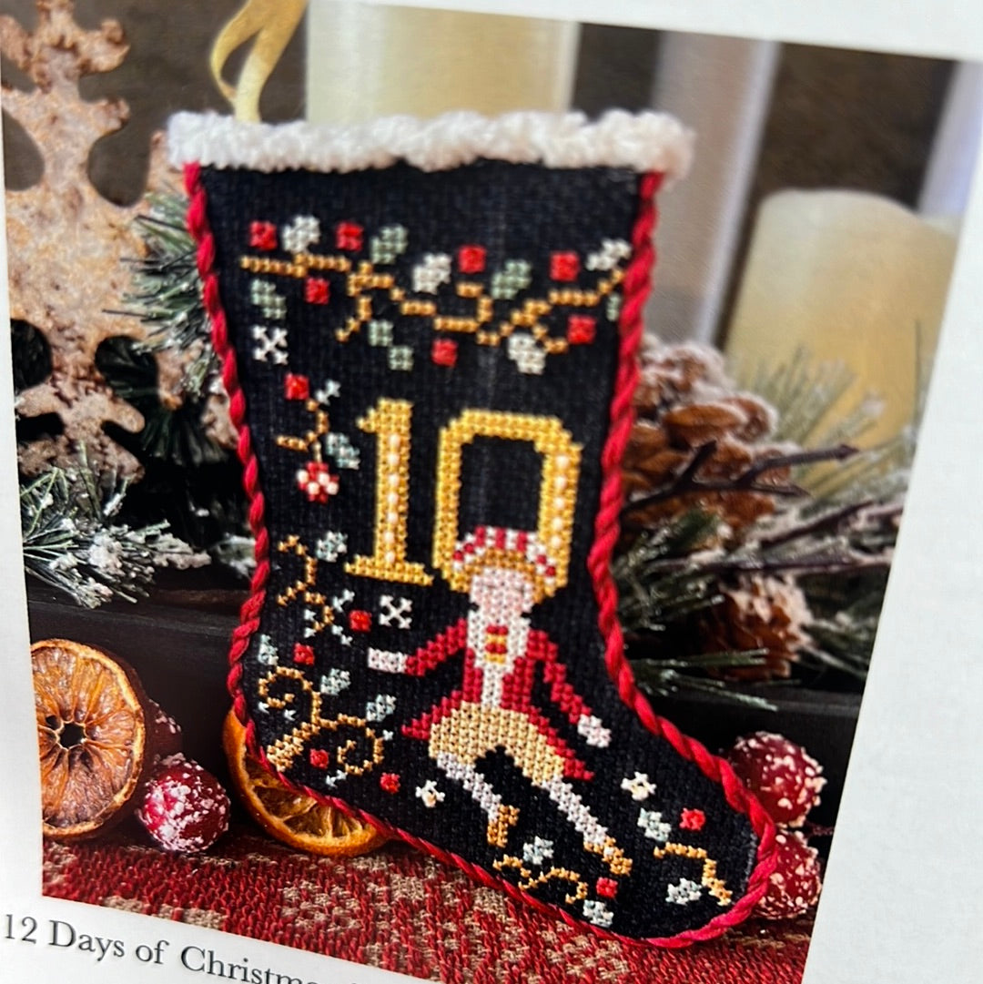 Pattern, CS, 12 DAYS OF CHRISTMAS STOCKINGS