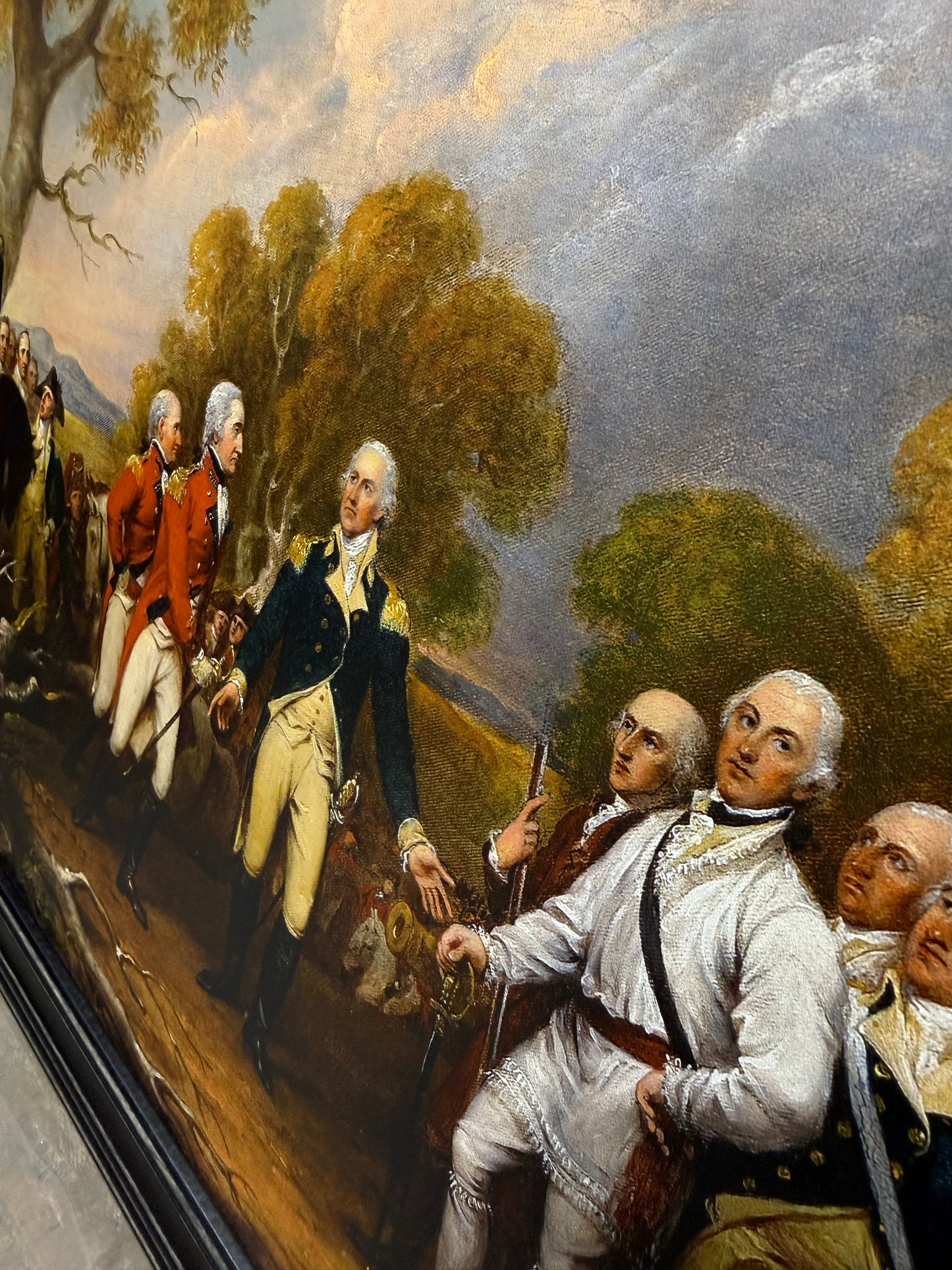 Framed Art, 18x24, THE SURRENDER OF GENERAL BURGOYNE AT SARATOGA