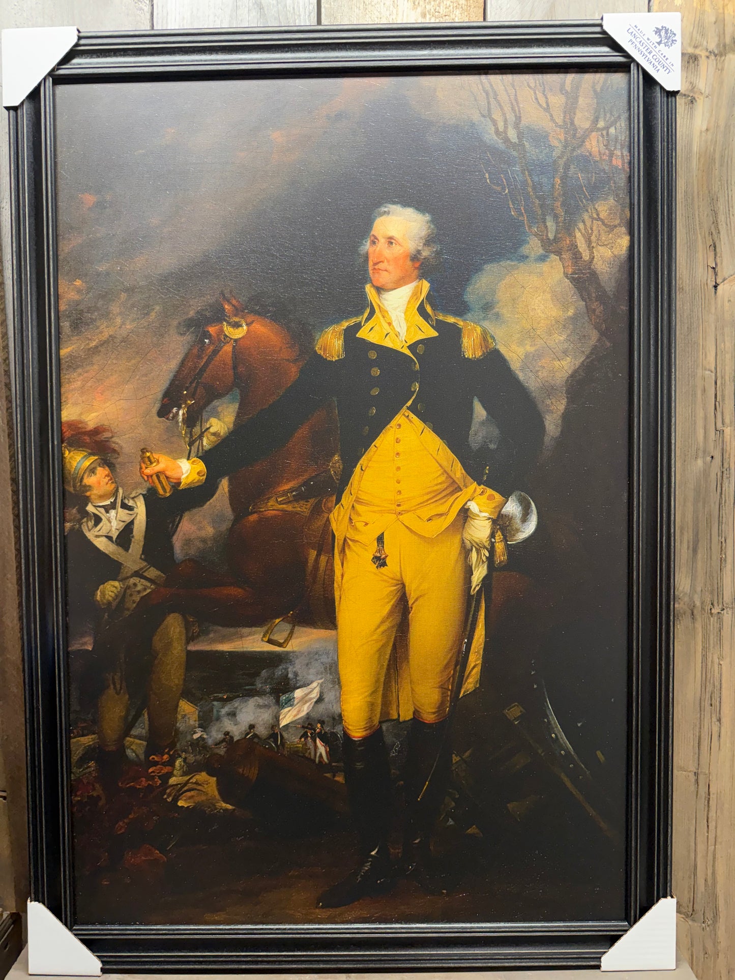 Framed Art, GEORGE WASHINGTON BEFORE THE BATTLE OF TRENTON