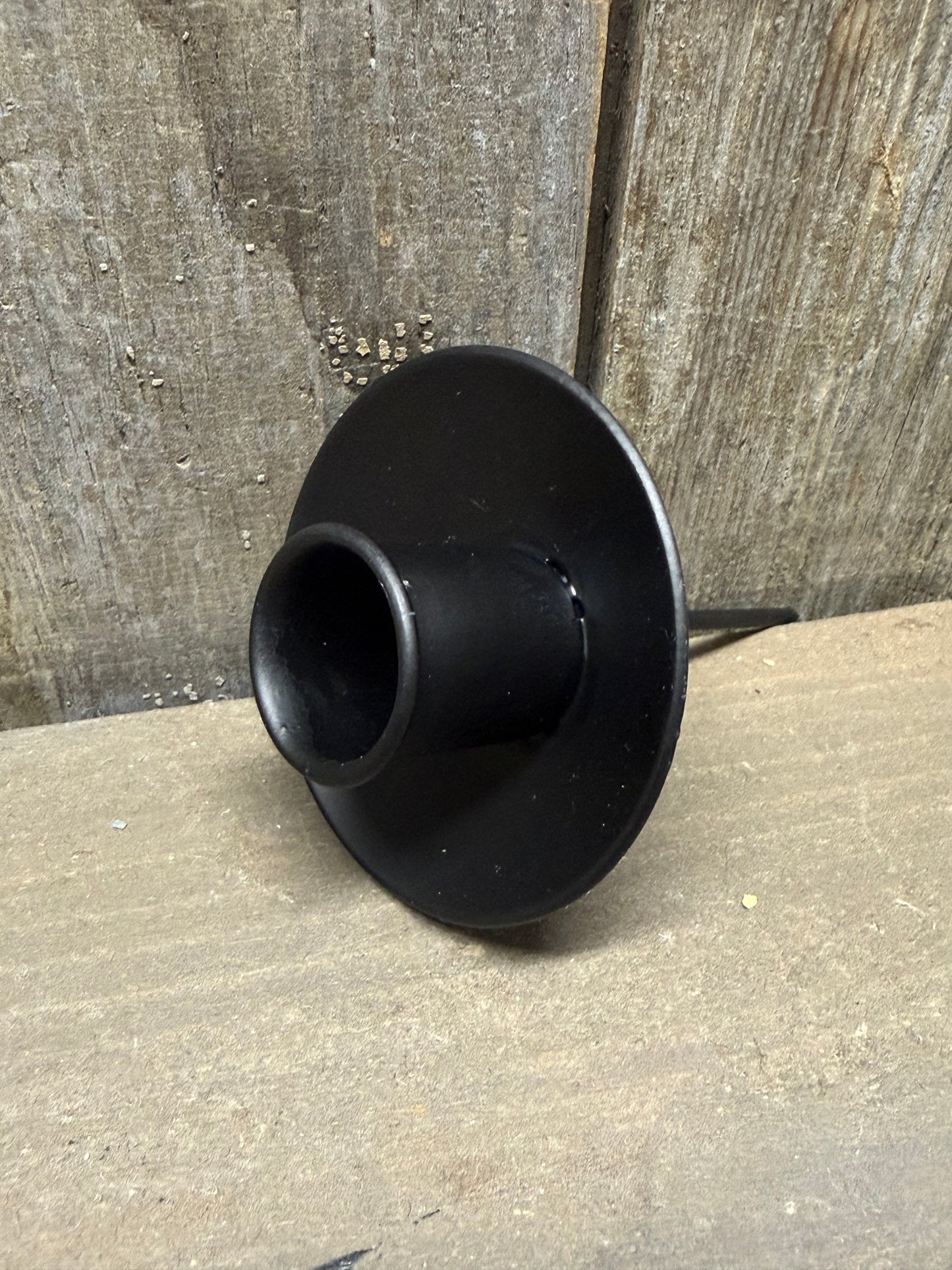 Candle Holder, Taper, BLACK W/SPIKE