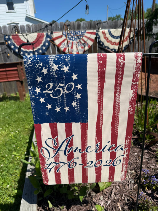 Garden Flag, 12"x 18", Vinyl, BETSY ROSS 250