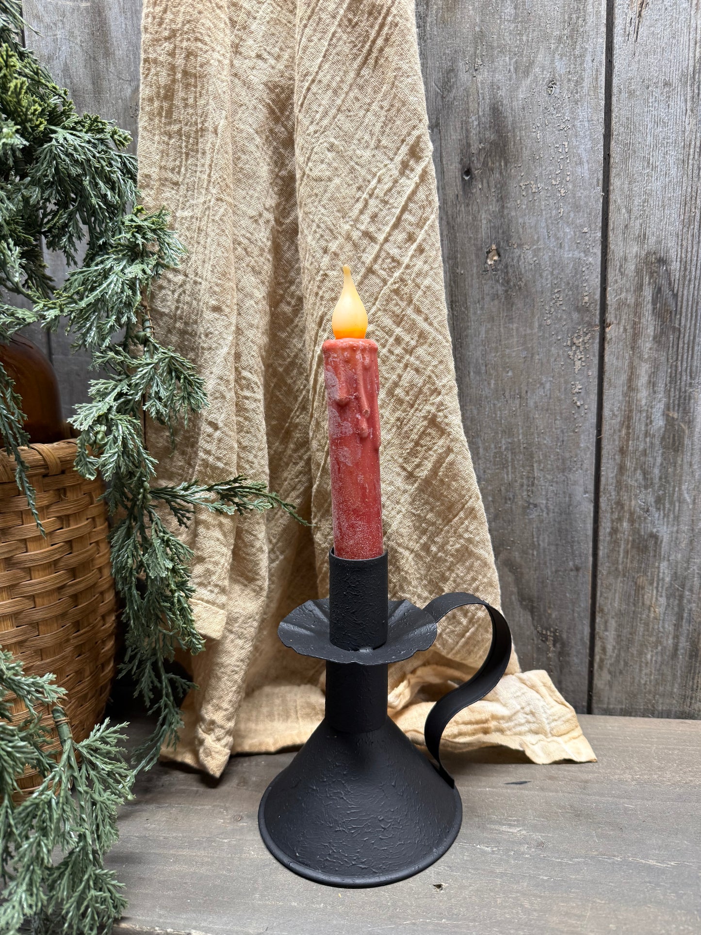 Candle Stand, TEXTURED BLACK