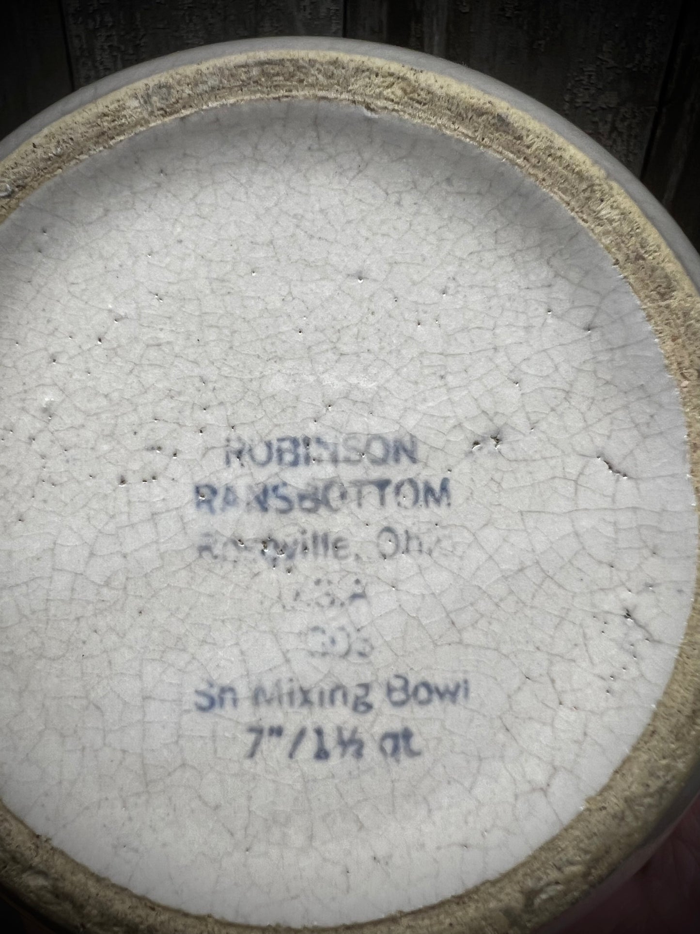 Bowl, 7", ROBINSON RANSBOTTOM