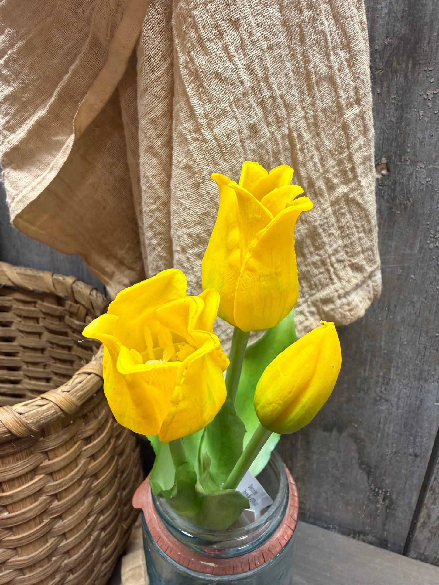 Bunch/3, Real Feel Tulips, 11.5", Assorted