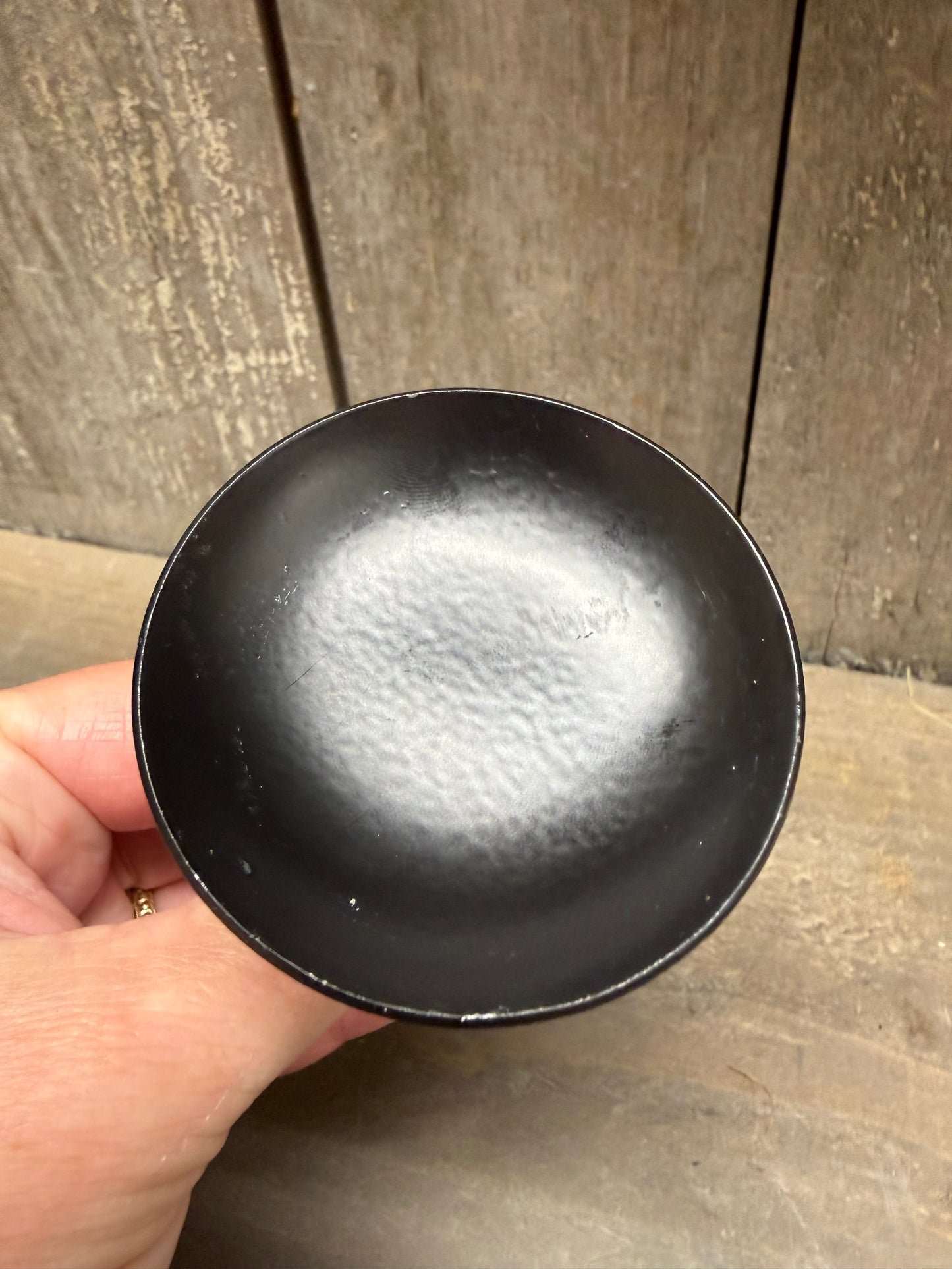 Candle Holder, BLACK W/SPIKE