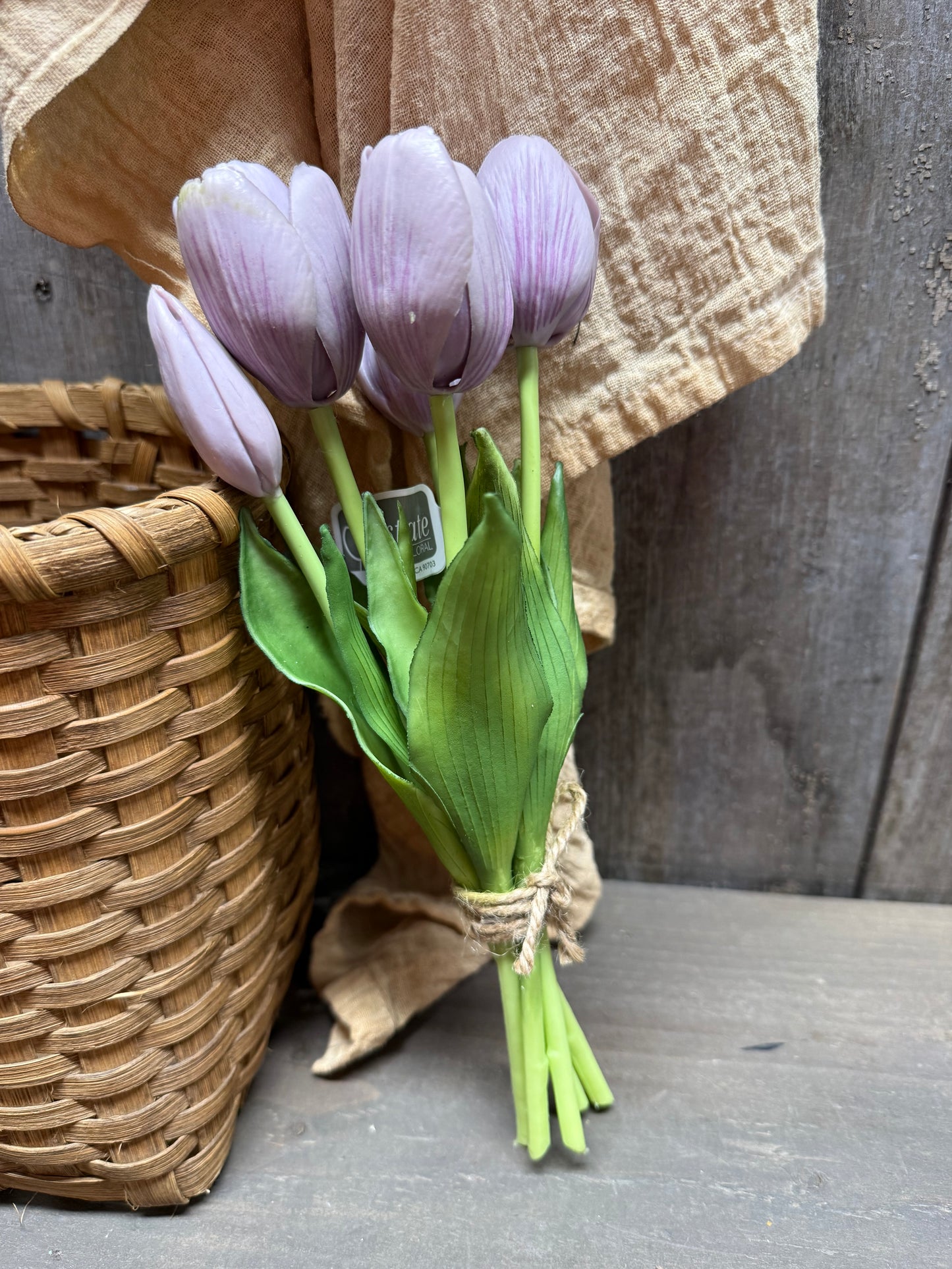 Bunch/5, Real Feel Tulips, 10", Assorted