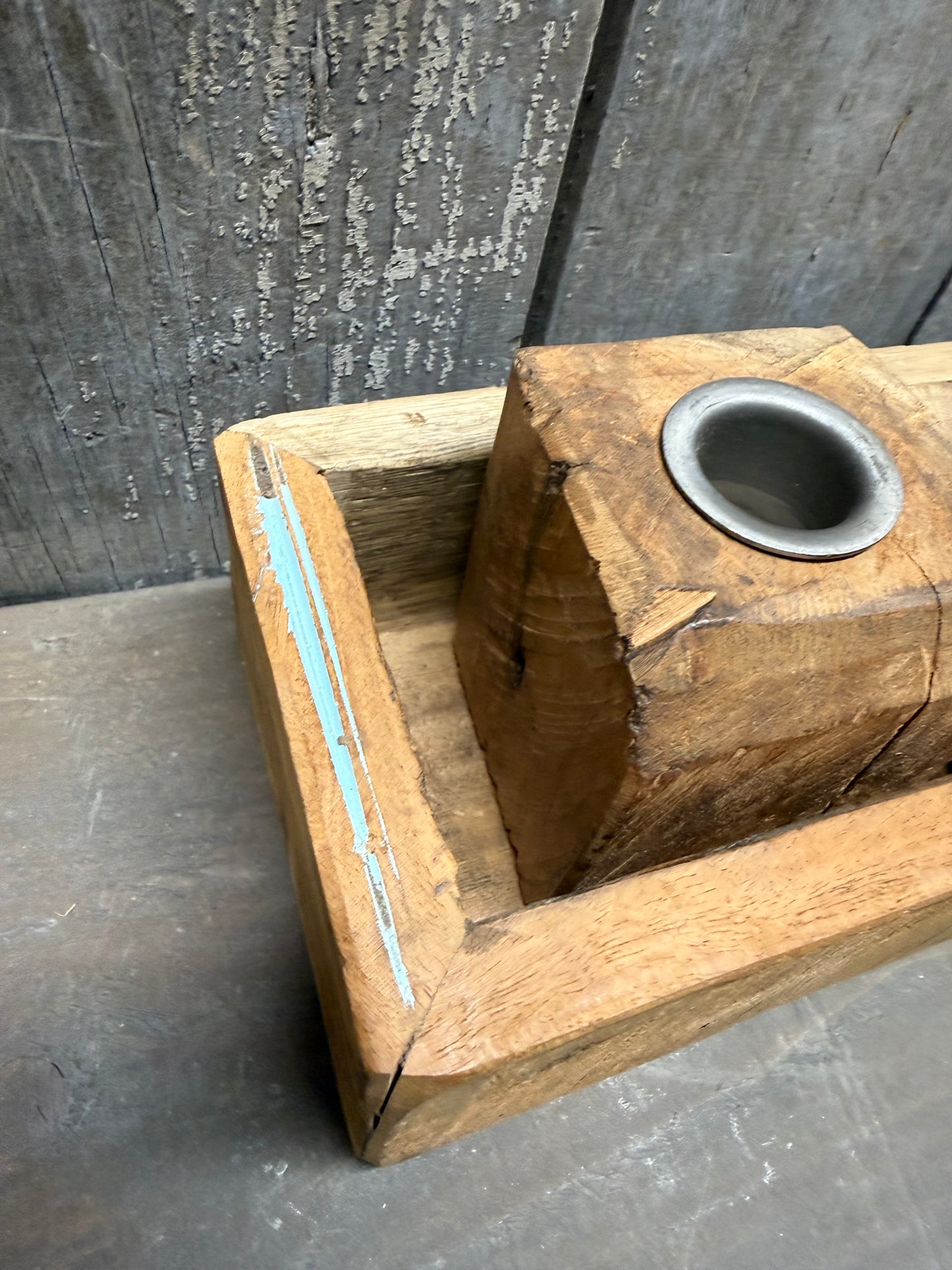 Candle Holder, 15"x 4.25", WOODEN TRAY