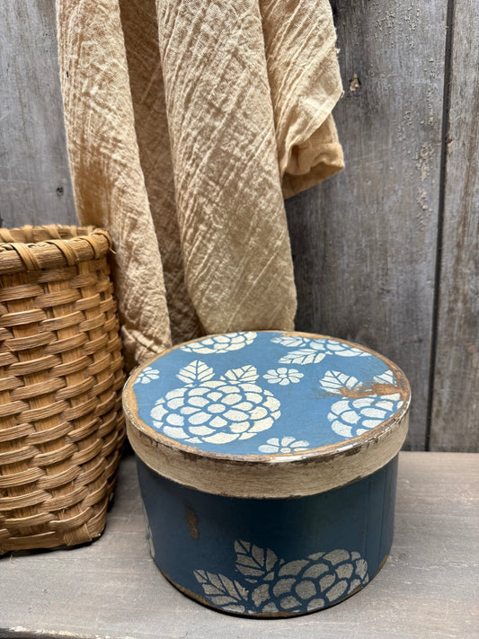 Paper Mache Box, 6.5", FLORAL