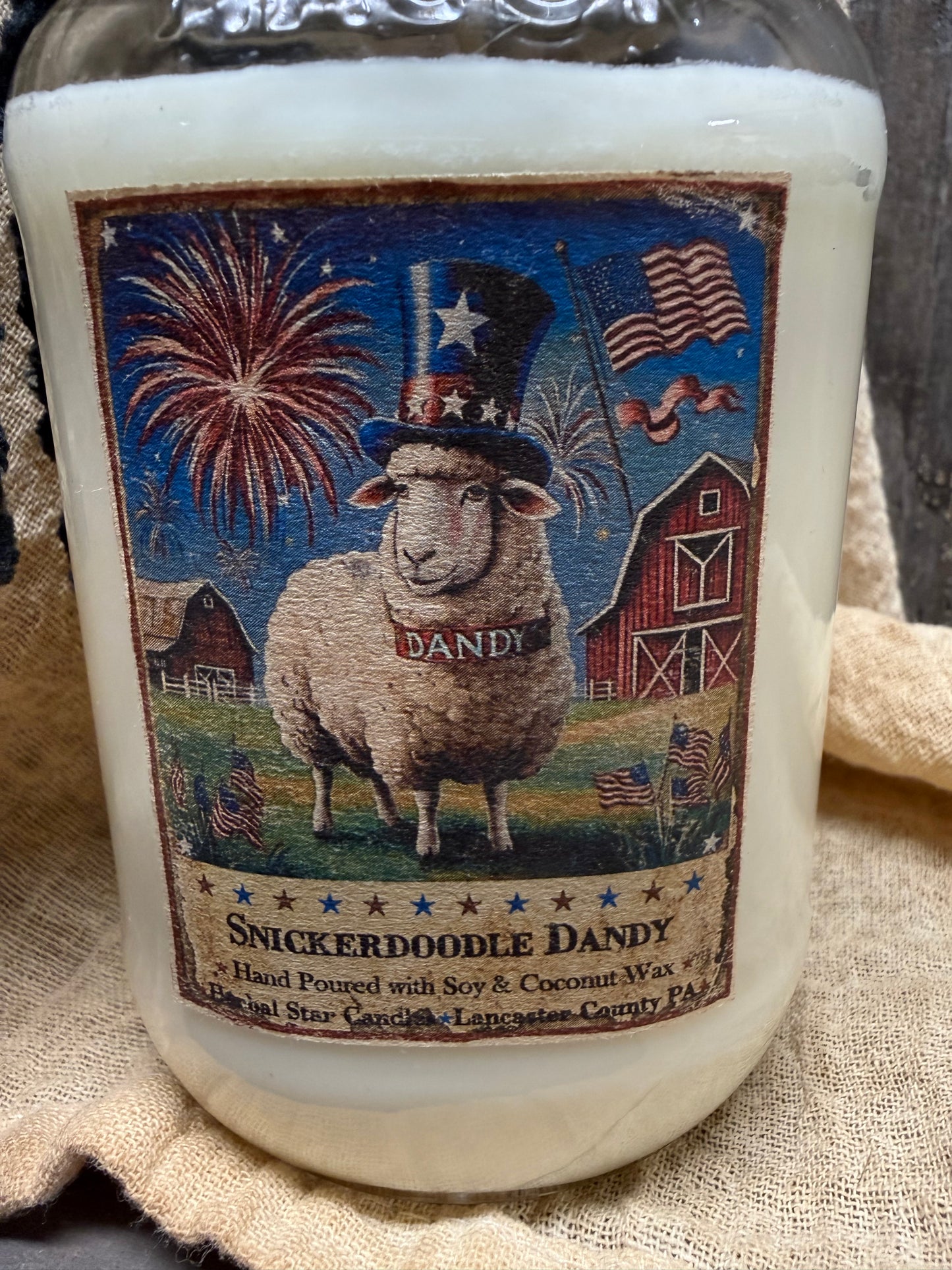 Soy/Coconut Wax Candle, AMERICA