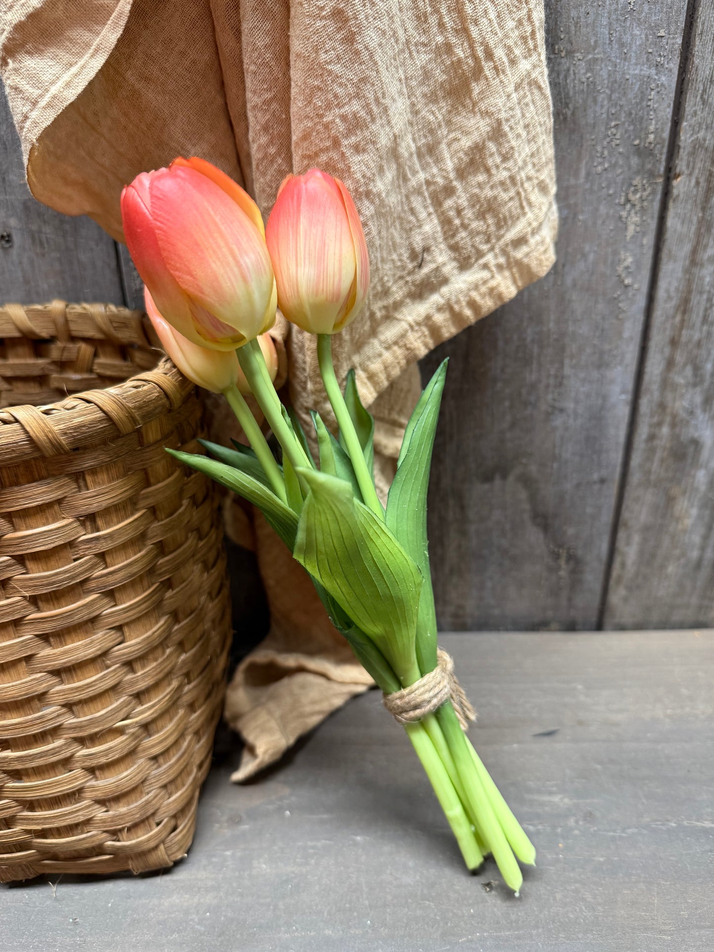 Bunch/5, Real Feel Tulips, 10", Assorted