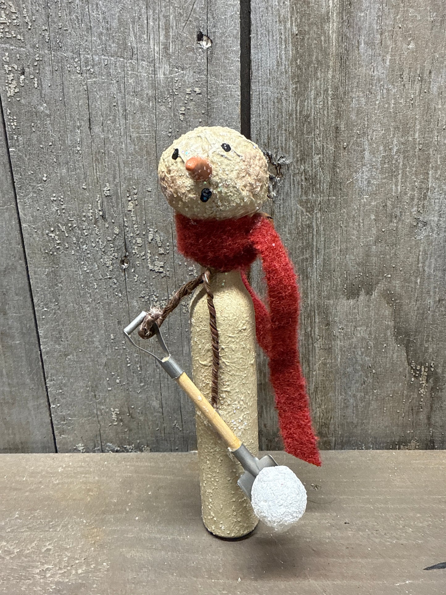 BOTTLE SNOWMAN, Hand Crafted, Assorted