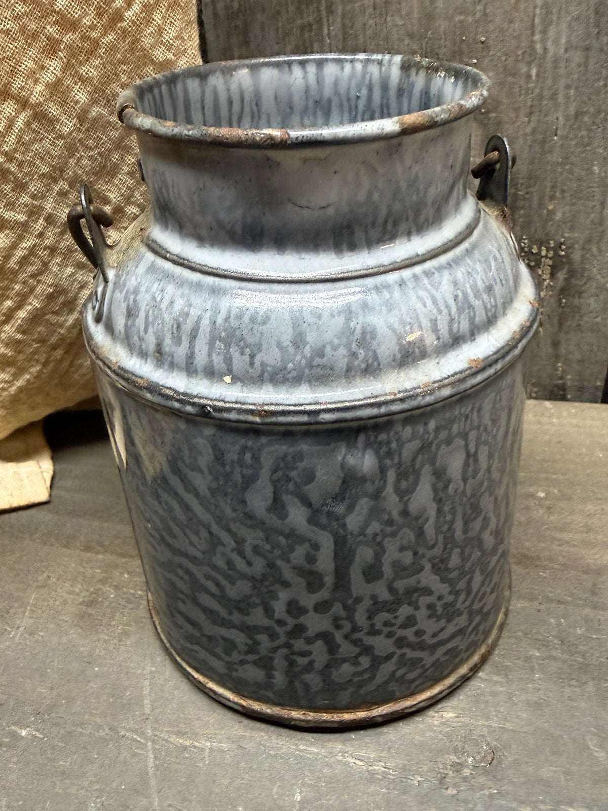ENAMELWARE CREAM CAN, 4.5", No Lid