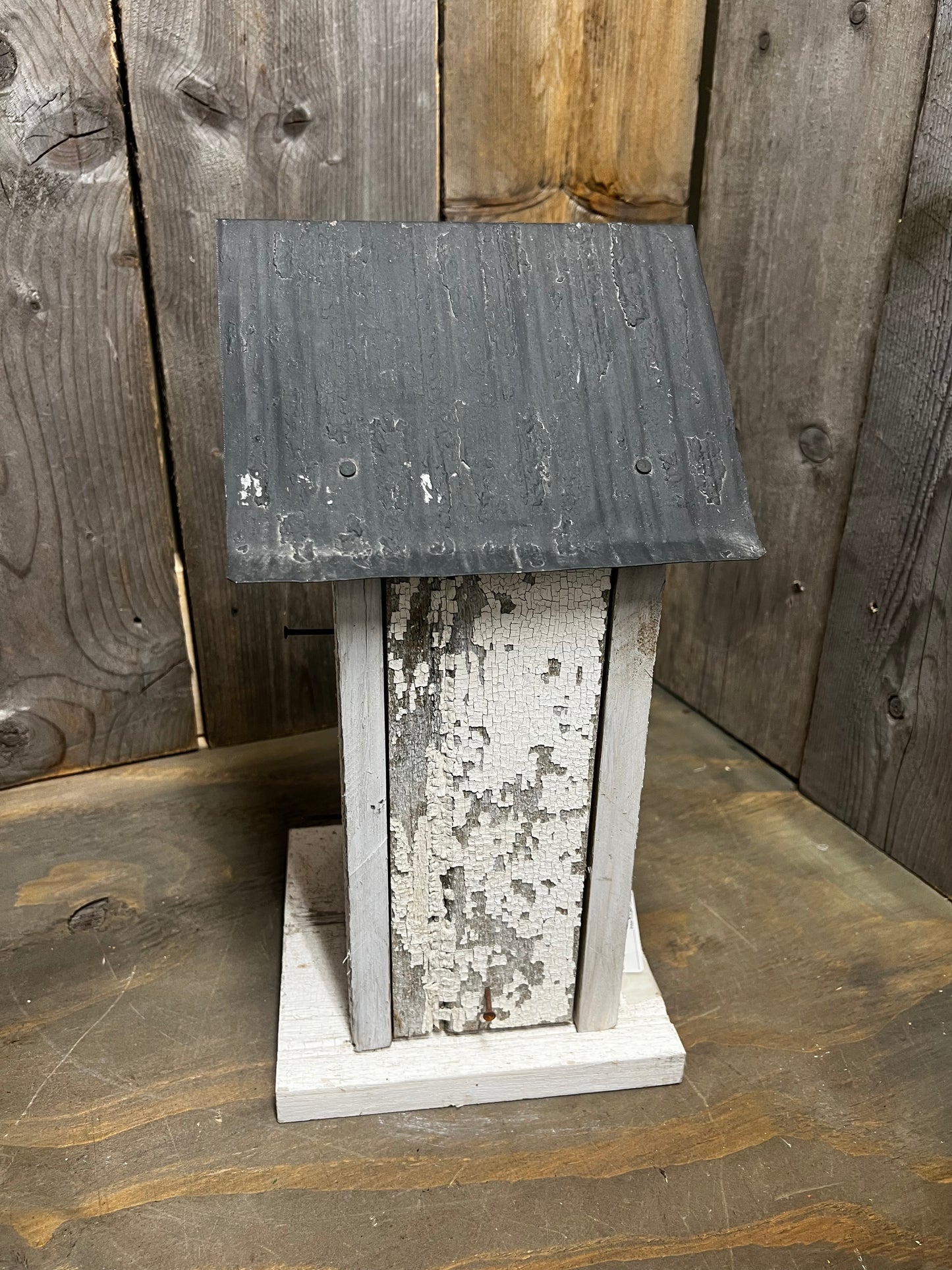 Birdhouse, Reclaimed, 15", DOUBLE DECKER