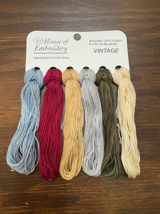 VINTAGE, 6x5m Variety Pack, Cotton Floss