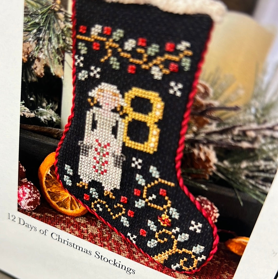 Pattern, CS, 12 DAYS OF CHRISTMAS STOCKINGS