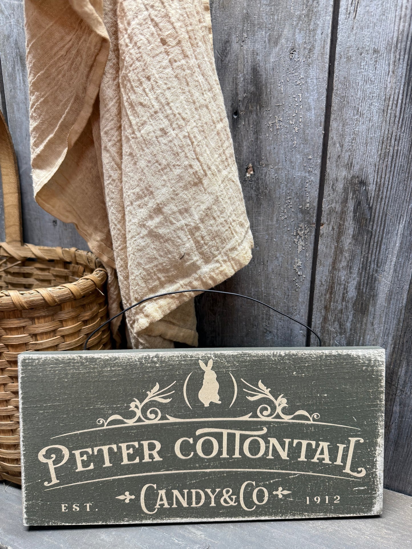 Hanging Sign, PETER COTTONTAIL CANDY