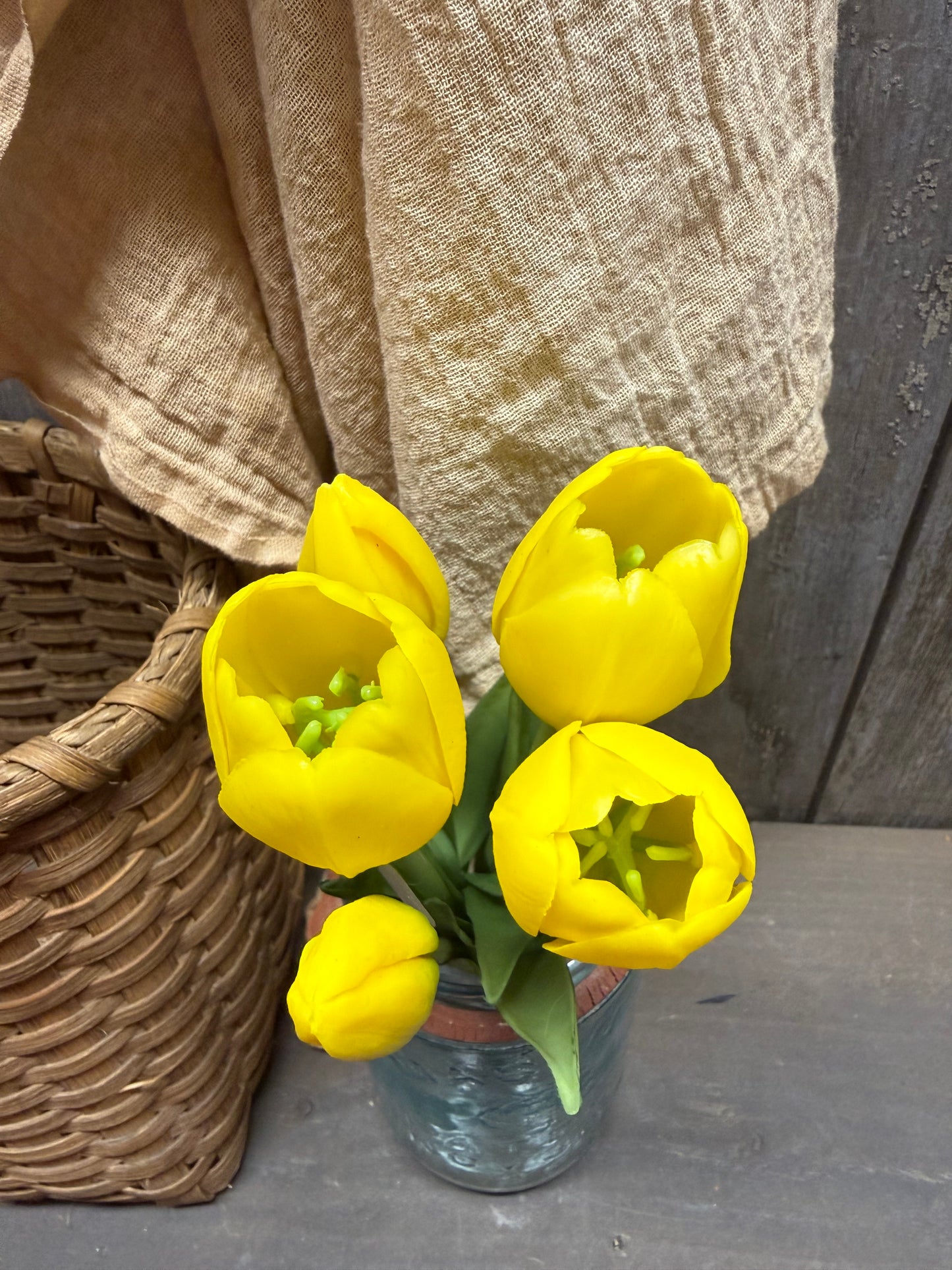 Bunch/5, Real Feel Tulips, 10", Assorted