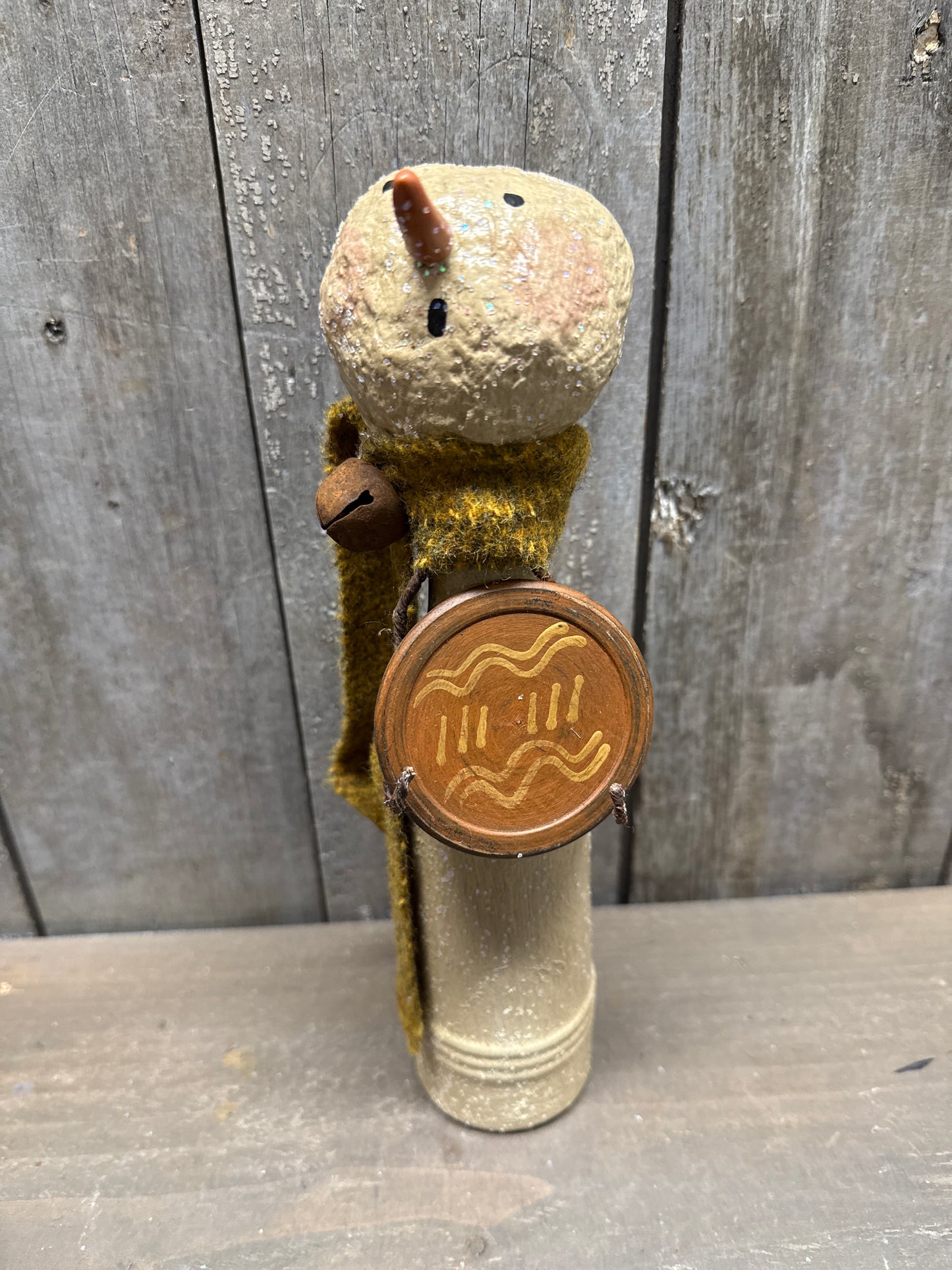 BOTTLE SNOWMAN, Hand Crafted, Assorted