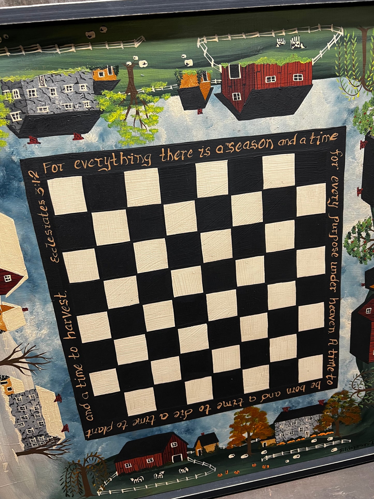 Game Board, 17.5", CHECKERS, FOUR SEASONS