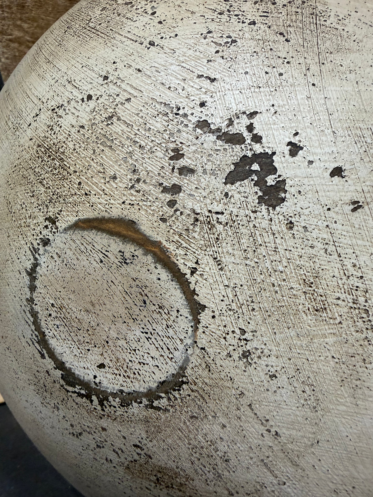 WOODEN BOWL, 11.75", Painted