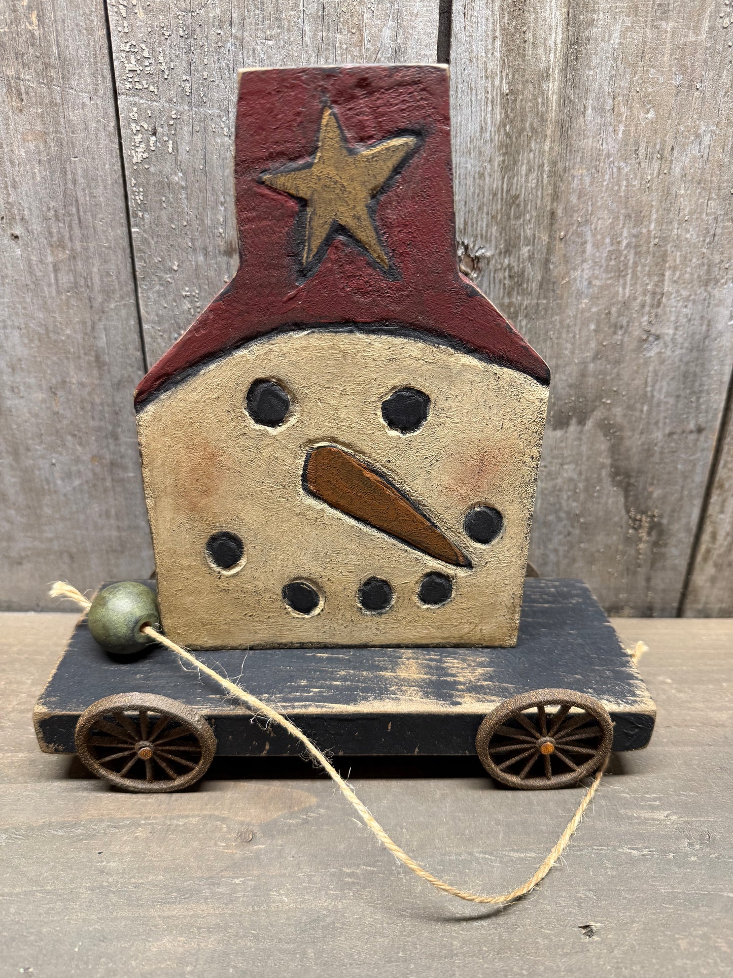 Pull Cart, SASSY SNOWMEN, Assorted Style