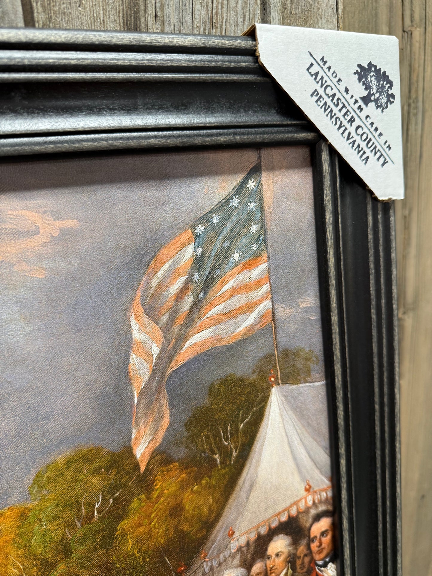 Framed Art, 18x24, THE SURRENDER OF GENERAL BURGOYNE AT SARATOGA