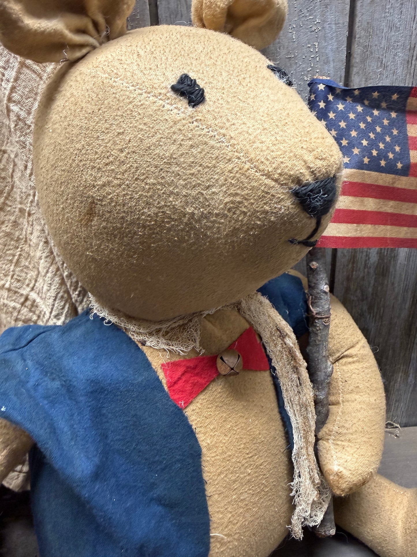 THEODORE, 15”, Bear w/ Flag
