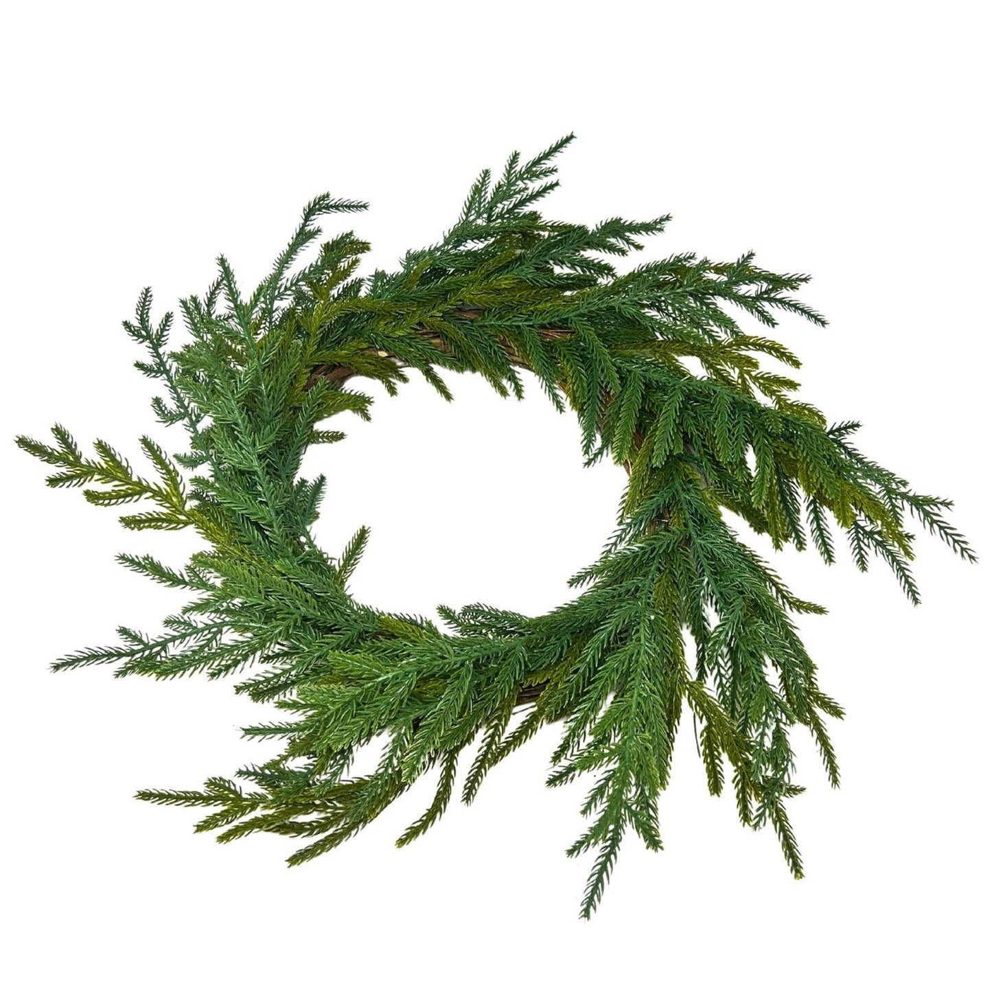 Wreath, 21” Overall, FRESH TOUCH NORFOLK PINE