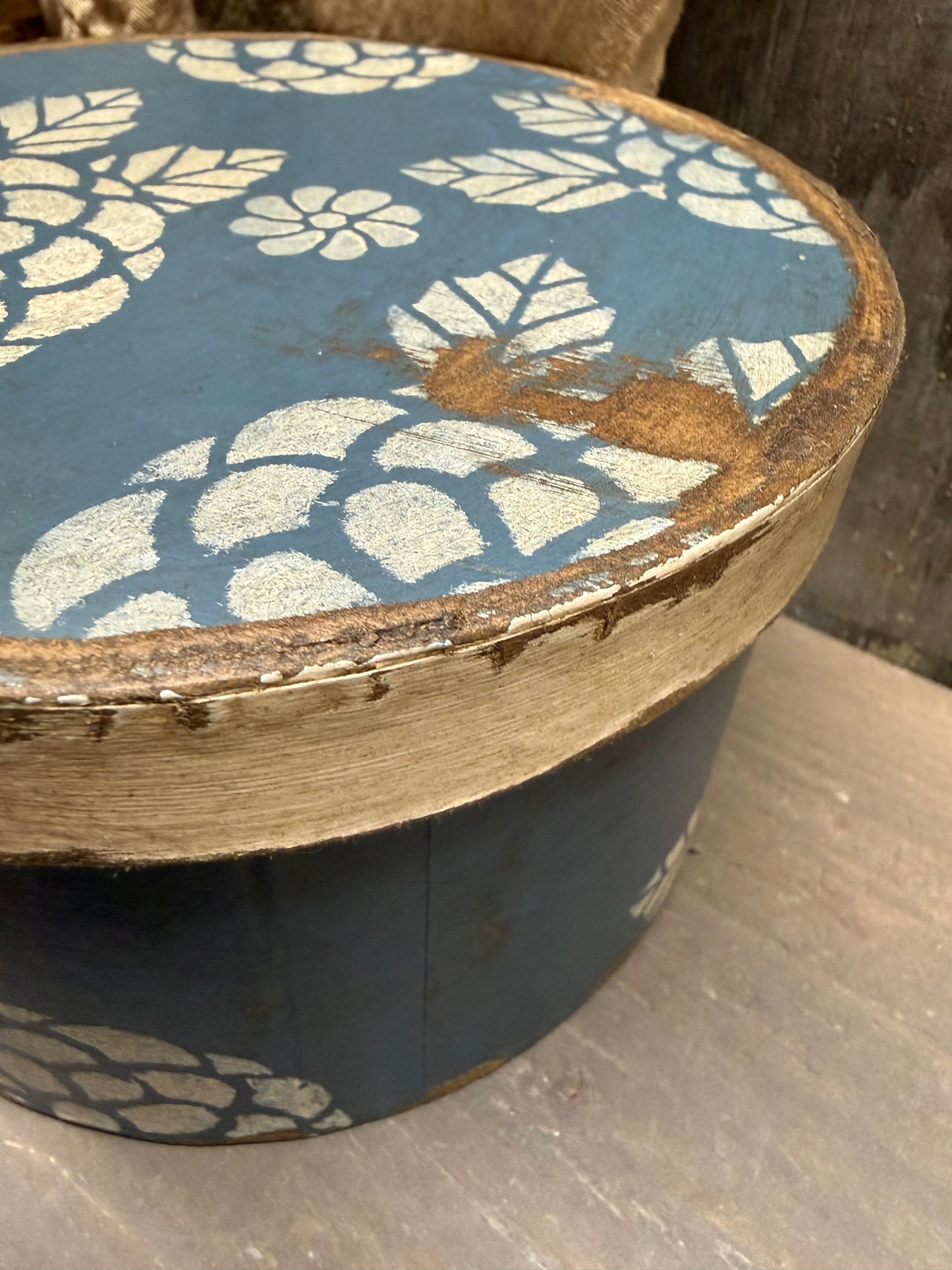 Paper Mache Box, 6.5", FLORAL
