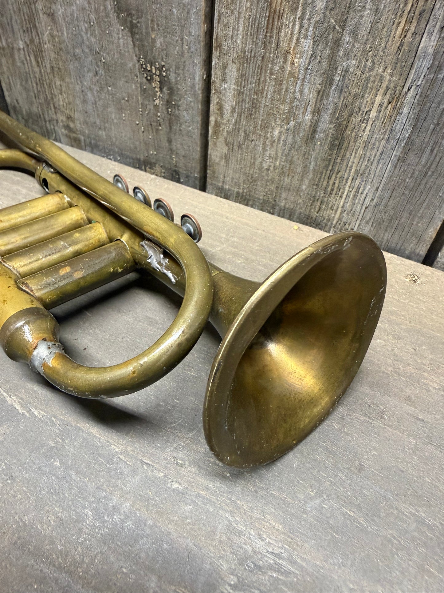 VINTAGE TOY TRUMPET, As Found