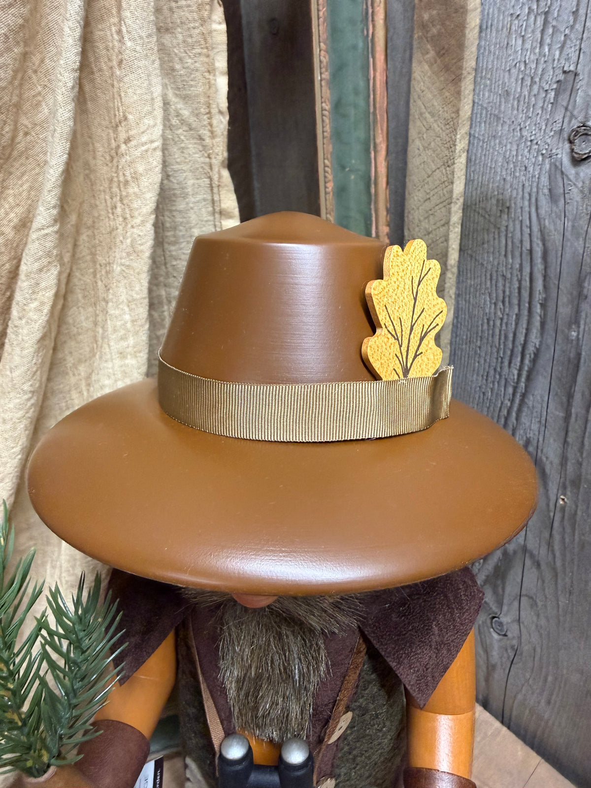 WOODSMAN/FAWN, NATURAL 15.5” Nutcracker