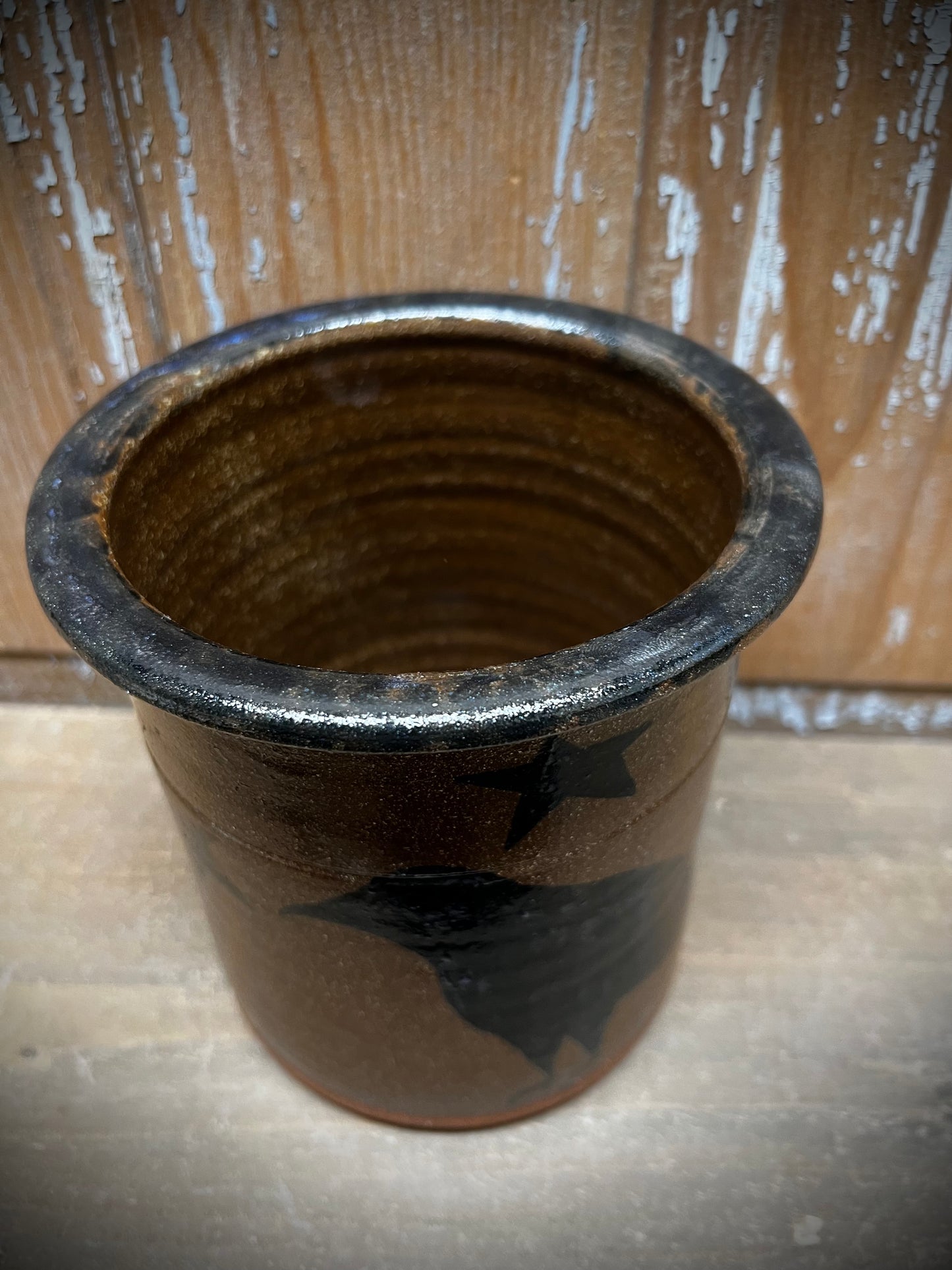 Spoon Crock, Large, BLACK CROW